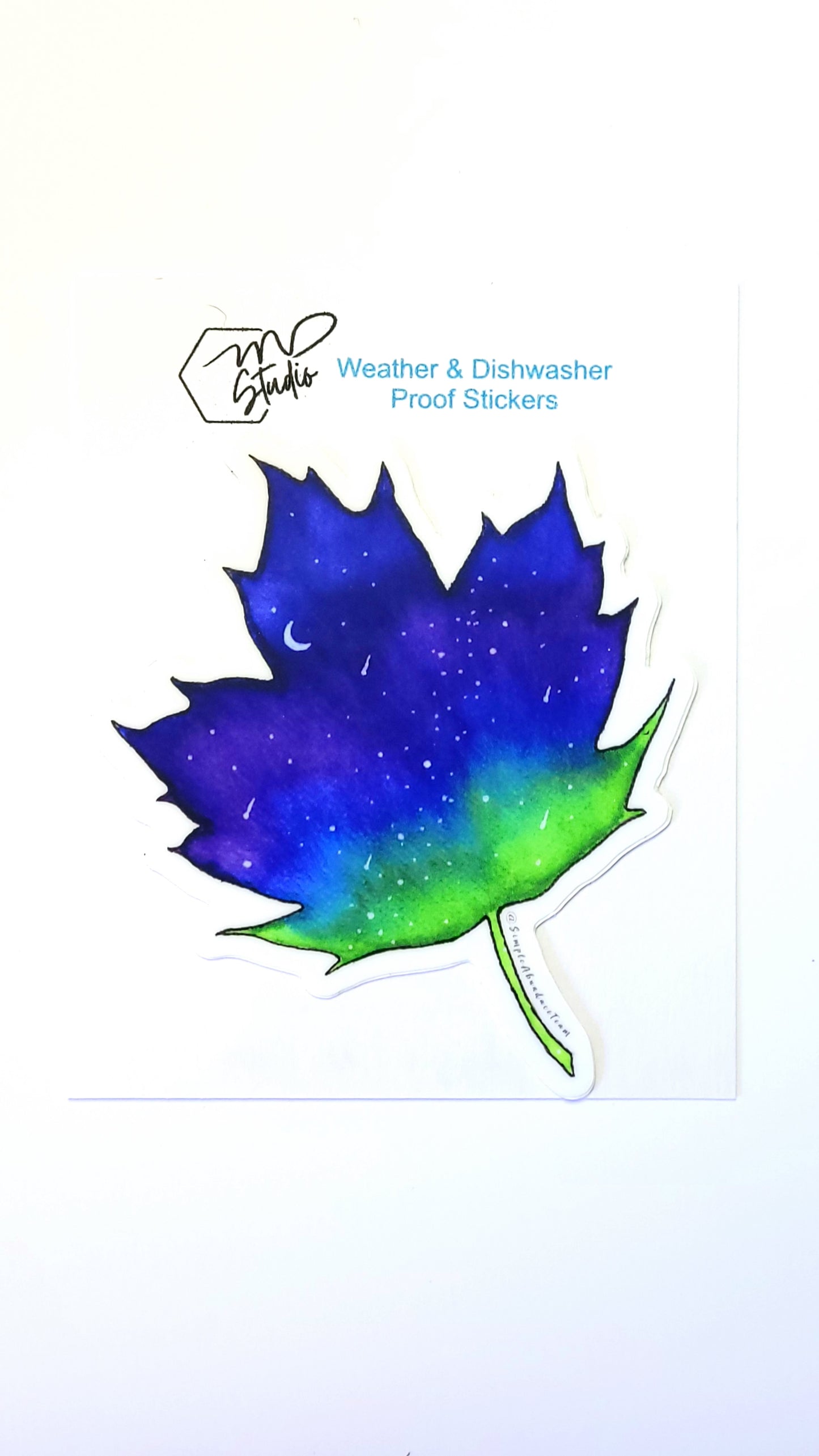 "Maple Leaf" Weather Proof Die Cut Sticker 75mm