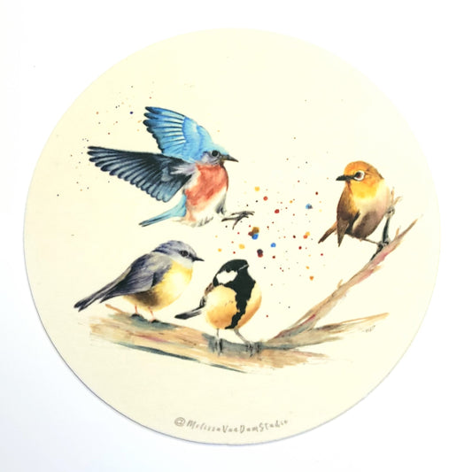 "Crashing In" Set of 4 Bar Coasters