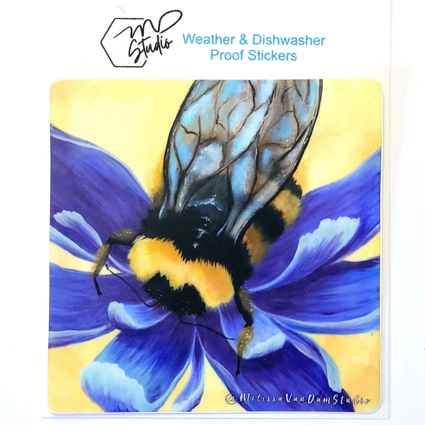 "Sweet Cosmos" Weather Proof Sticker 75mm