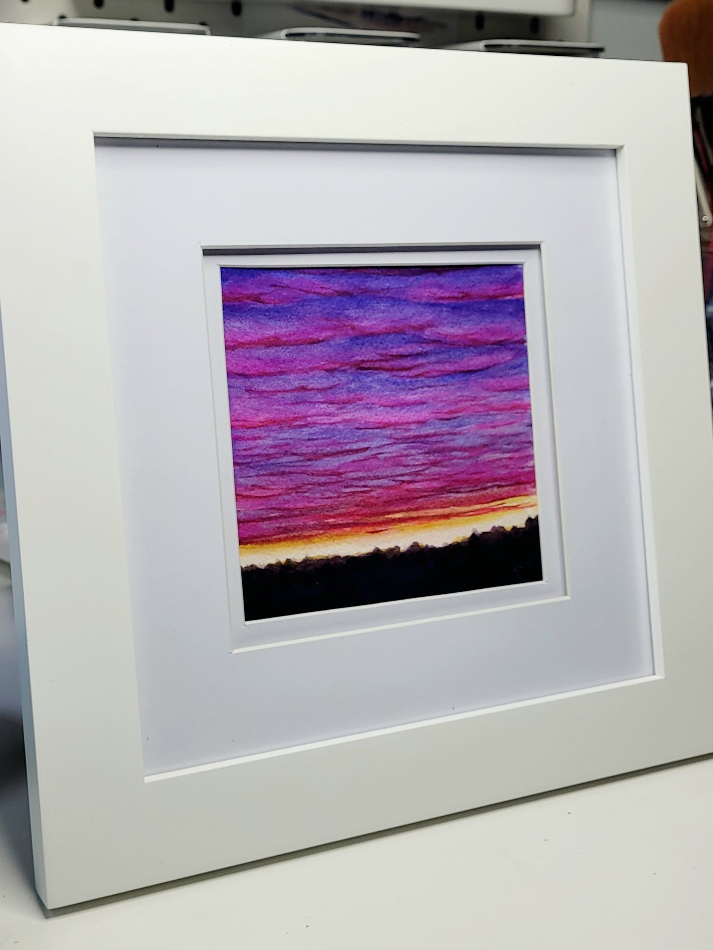 Original "Evening Opera" 5x5" Watercolour Painting