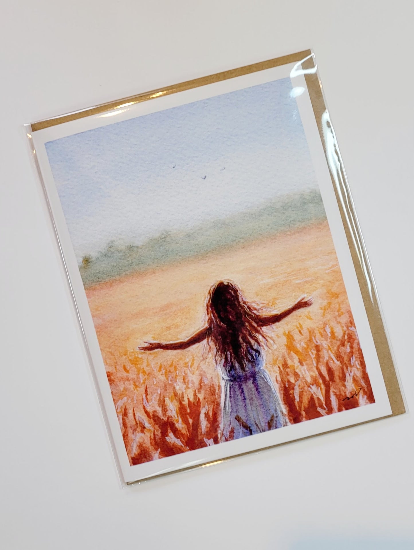 "Sunshine On My Shoulders" Day 48 Woman in Wheat Field