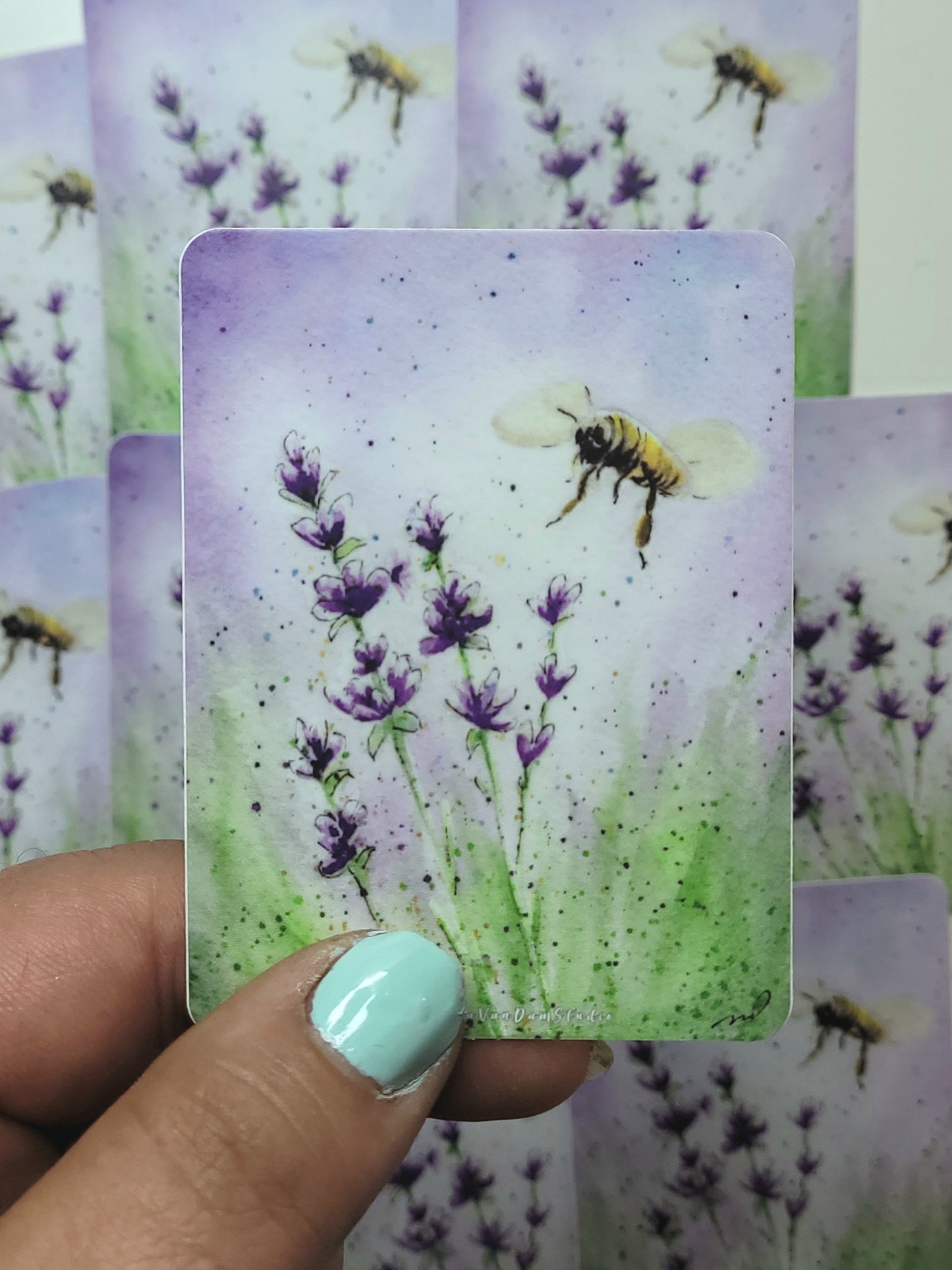 "Seeker" Day 32 Lavender Flowers with Bee
