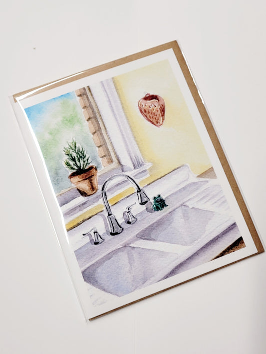 "Grandma's Kitchen" Day 90 Greeting Card