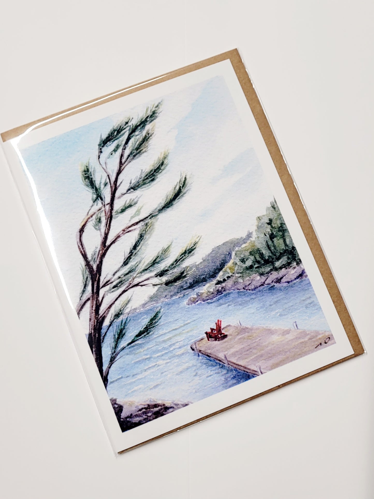 "Soak It Up" Muskoka Dock Day 30 Greeting Card