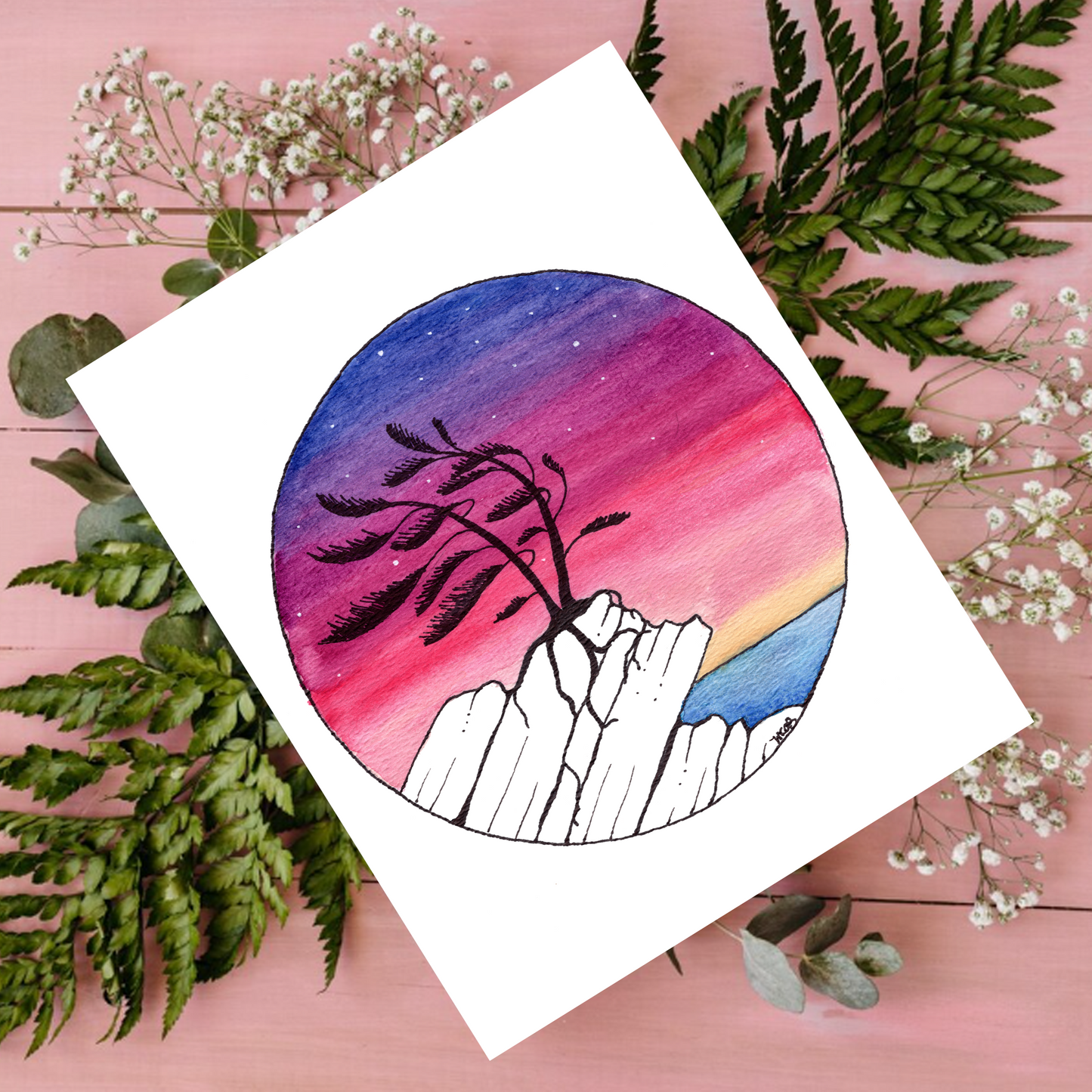 "Muskoka Rocks" 4.25x5.5" Blank Greeting Card with Envelope