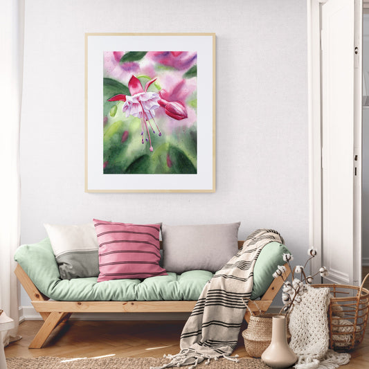"Pistil and Petticoats" Fuchsia Flower LIMITED EDITION