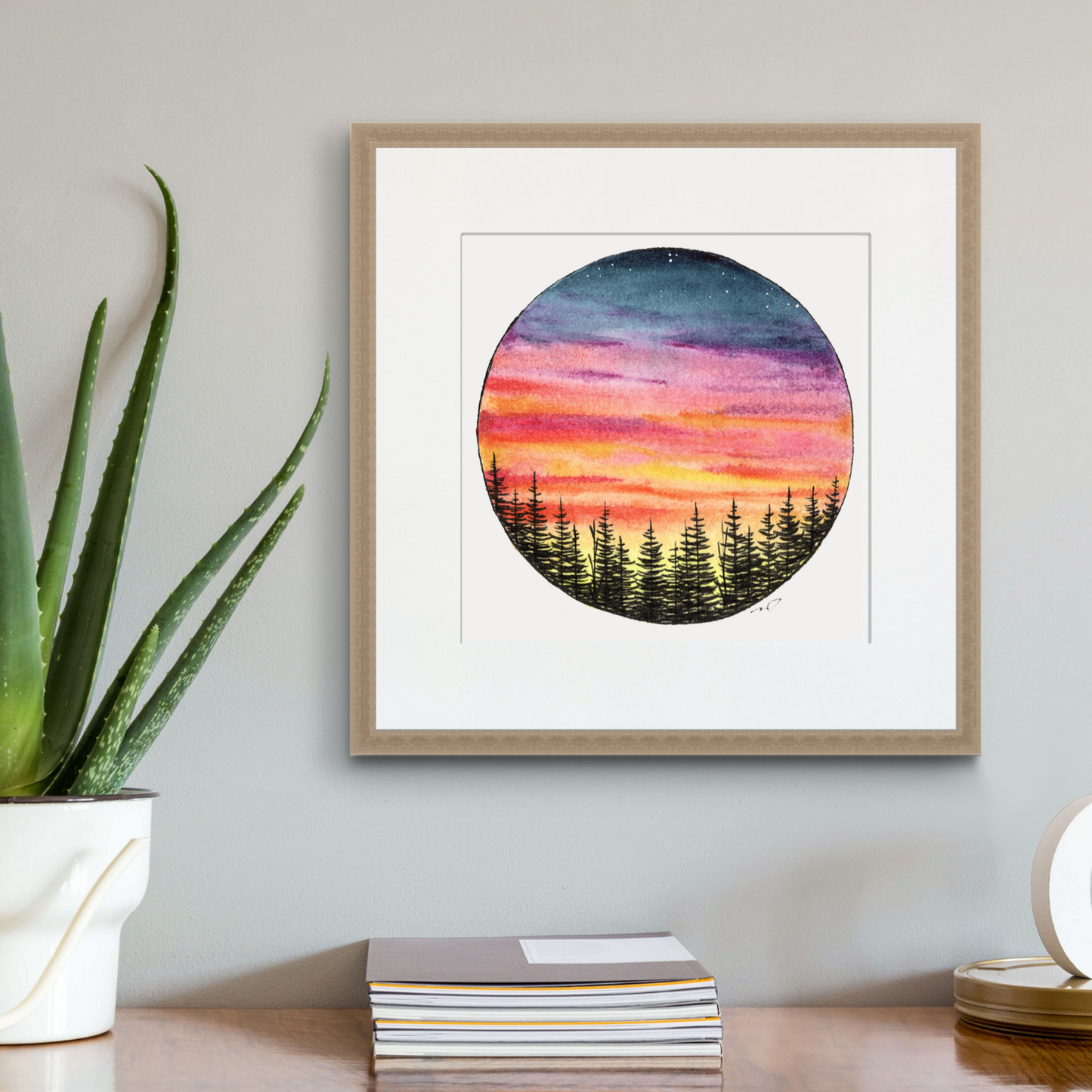 "Setting Sun" Art Print