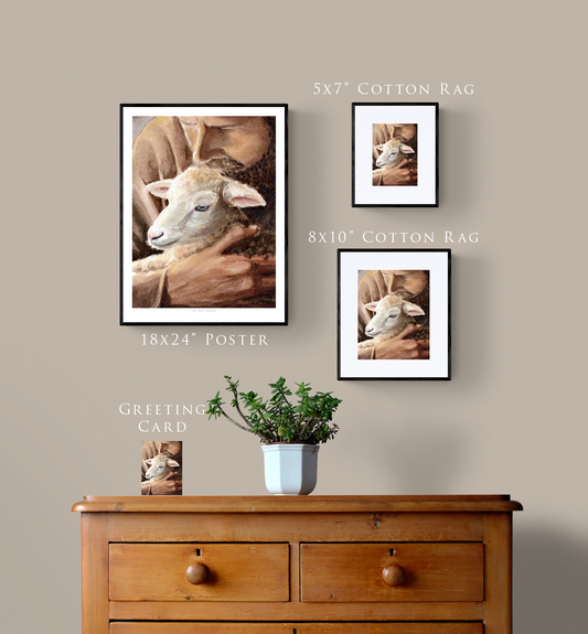 "In His Arms" Day 72 Shepard with a Lamb