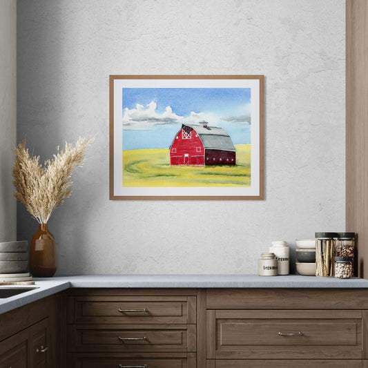 "Country Security" Canola Field and Barn