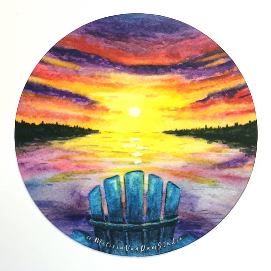 "Muskoka View" Set of 4 Bar Coasters