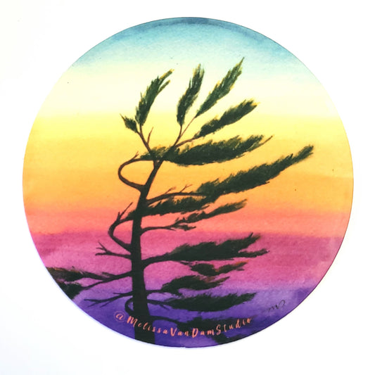 "Eden's Sunset" Set of 4 Bar Coasters