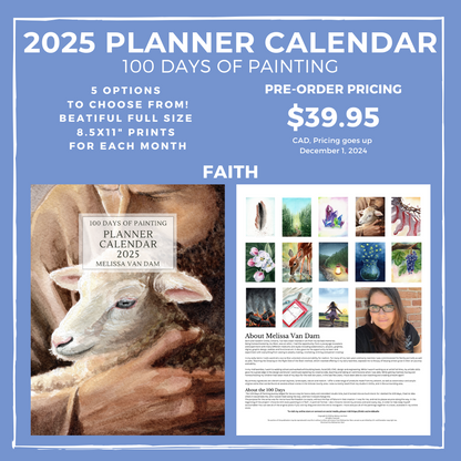 2025 Art Print Planner Calendar