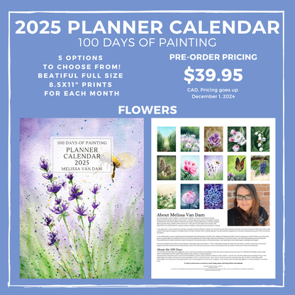 2025 Art Print Planner Calendar