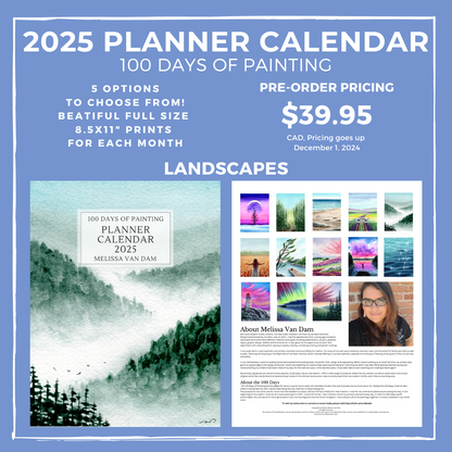 2025 Art Print Planner Calendar