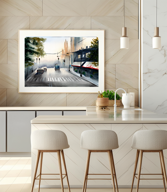 Morning Cityscape LIMITED EDITION FINE ART PRINT