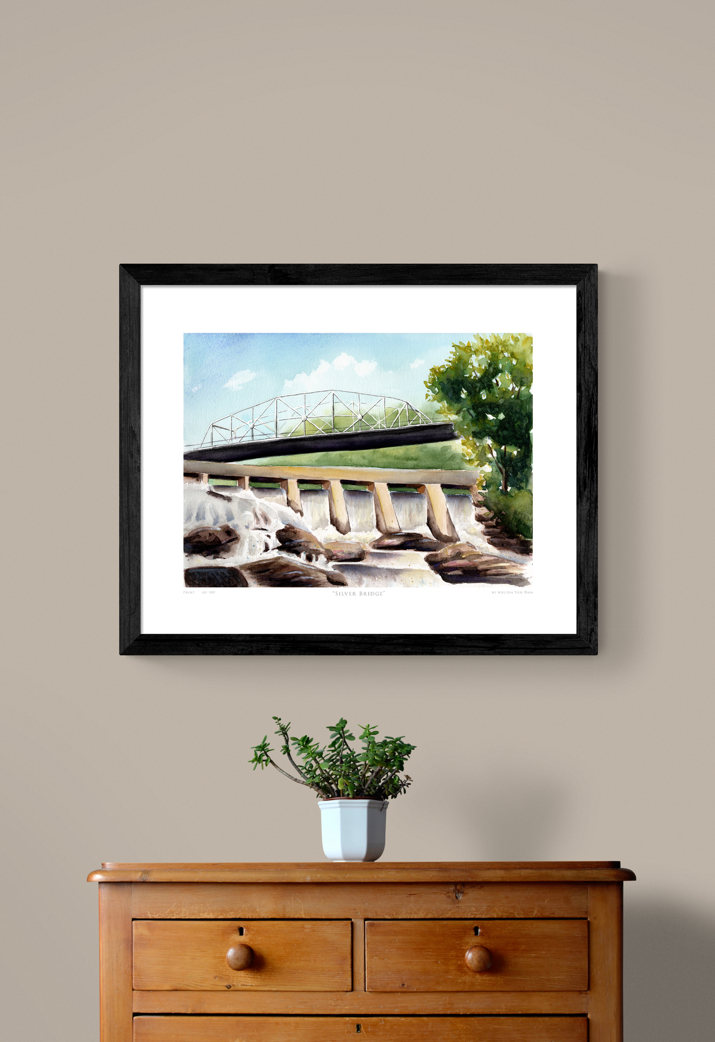 Bracebridge Silver Bridge LIMITED EDITION FINE ART PRINT Muskoka