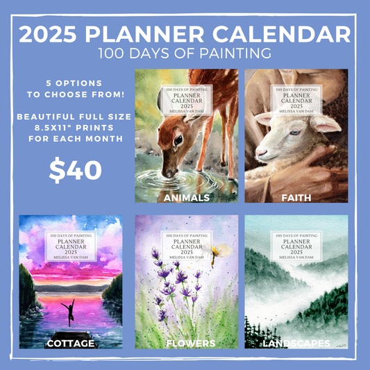 2025 Art Print Planner Calendar