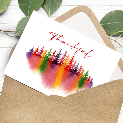 "Awash In Colour" 4.25x5.5" Blank Greeting Card with Envelope