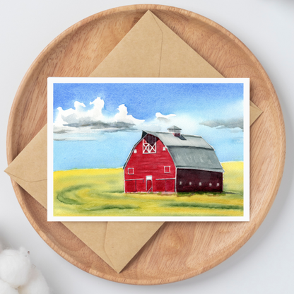 "Country Security" Canola Field and Barn