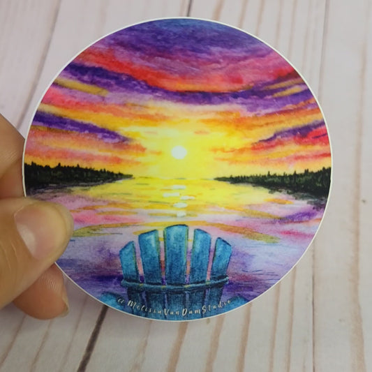 "Muskoka View" Weather Proof Magnet 75mm