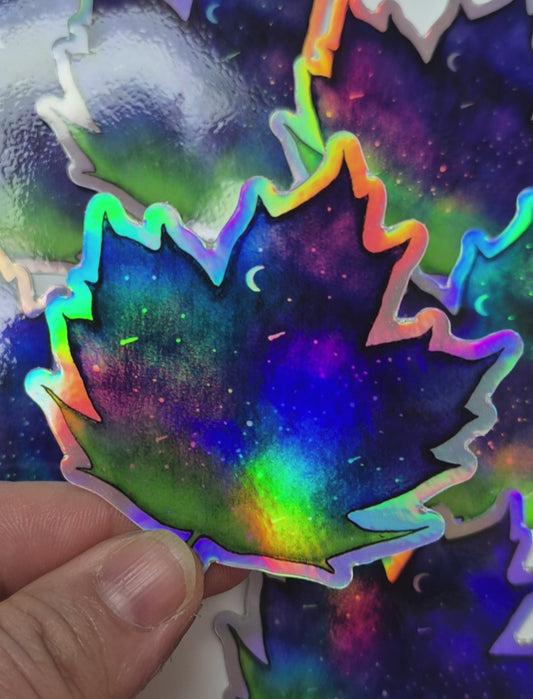 "Maple Leaf" Weather Proof Die Cut Sticker 75mm