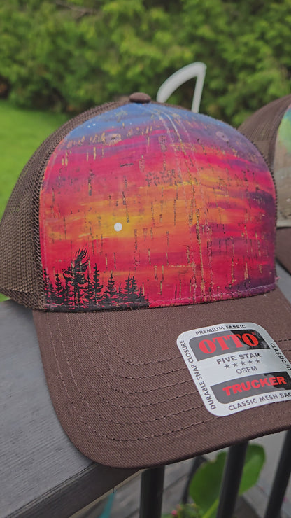Hand Painted Snap Back Ball Hat