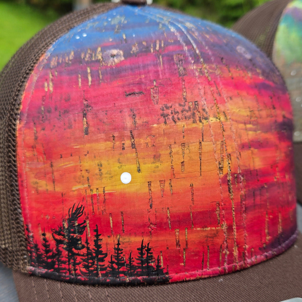 Hand Painted Snap Back Ball Hat