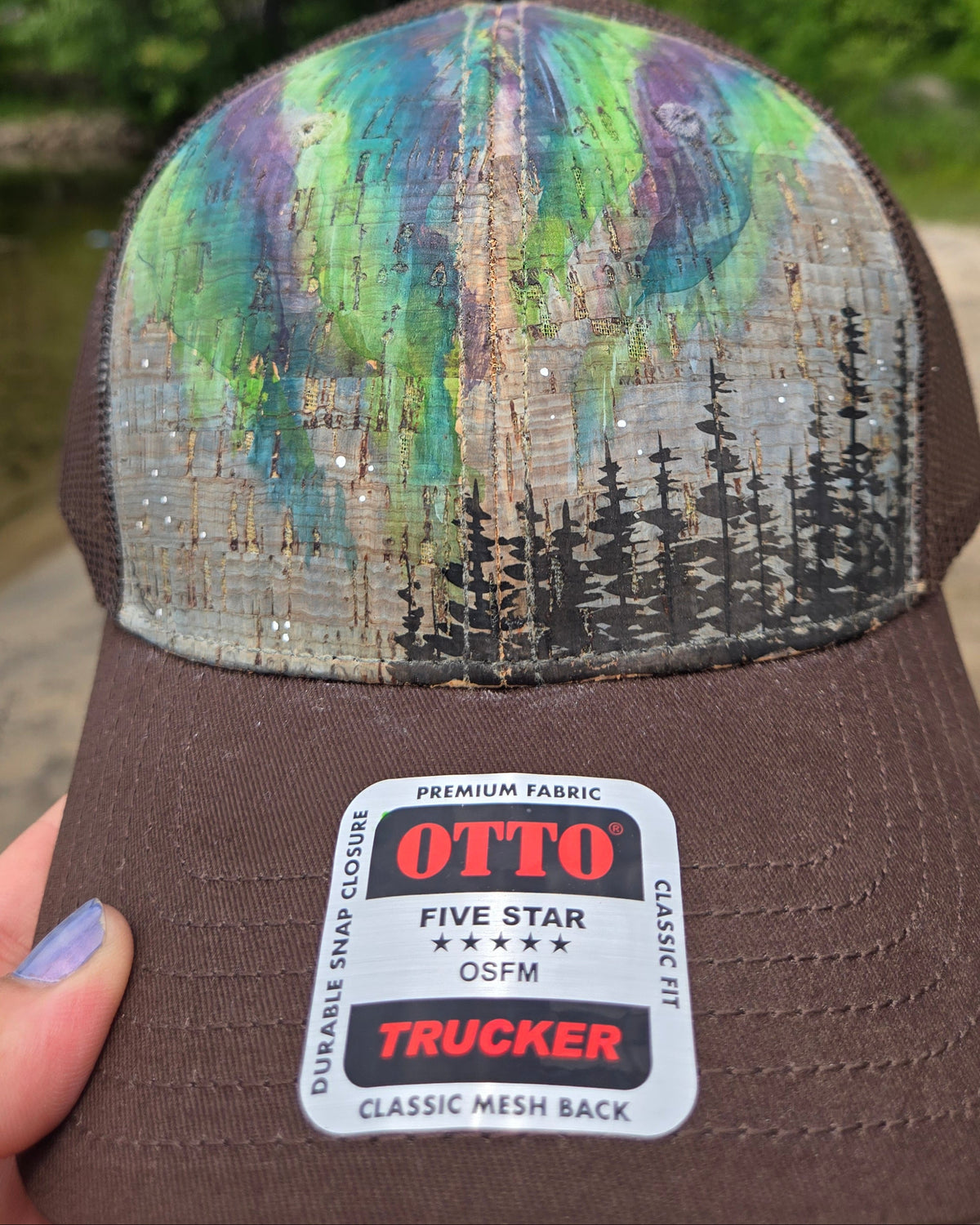 Hand Painted Snap Back Ball Hat