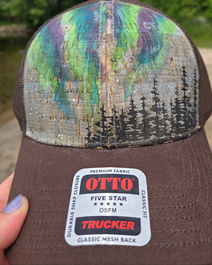Hand Painted Snap Back Ball Hat