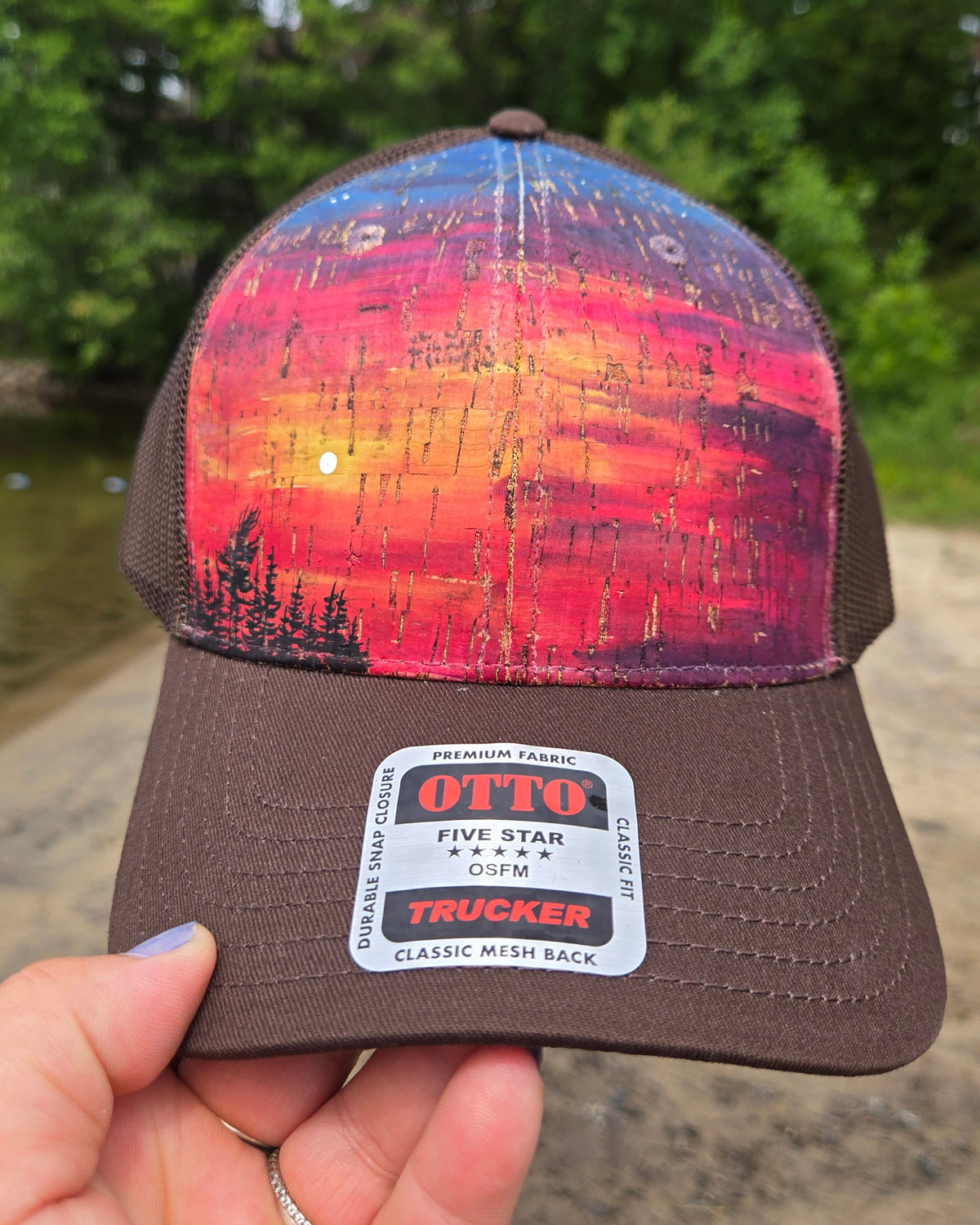 Hand Painted Snap Back Ball Hat